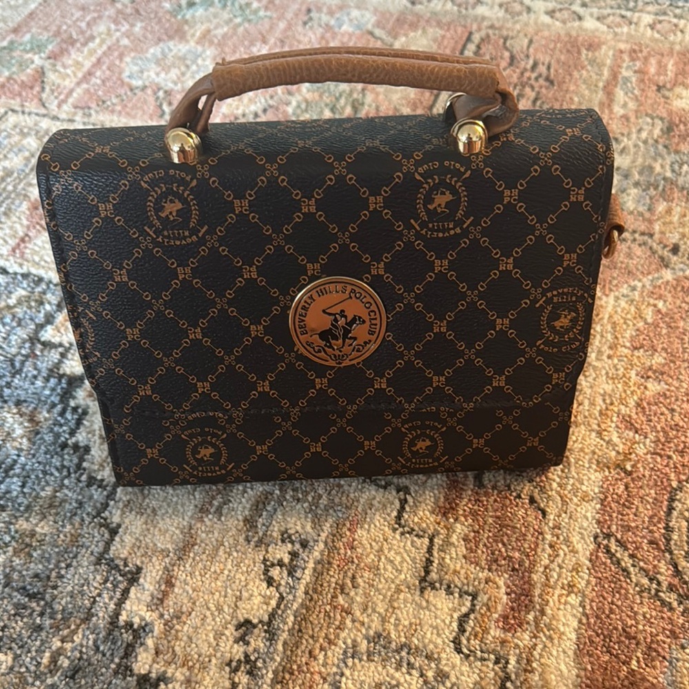 Brown Patterned Handbag